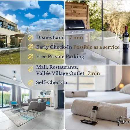 Feriehus Magny's Oasis - Disneyland 5min - Private Parking - Terrace & Garden Magny-le-Hongre