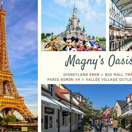 Magny's Oasis - Disneyland 5min - Private Parking - Terrace & Garden Magny-le-Hongre